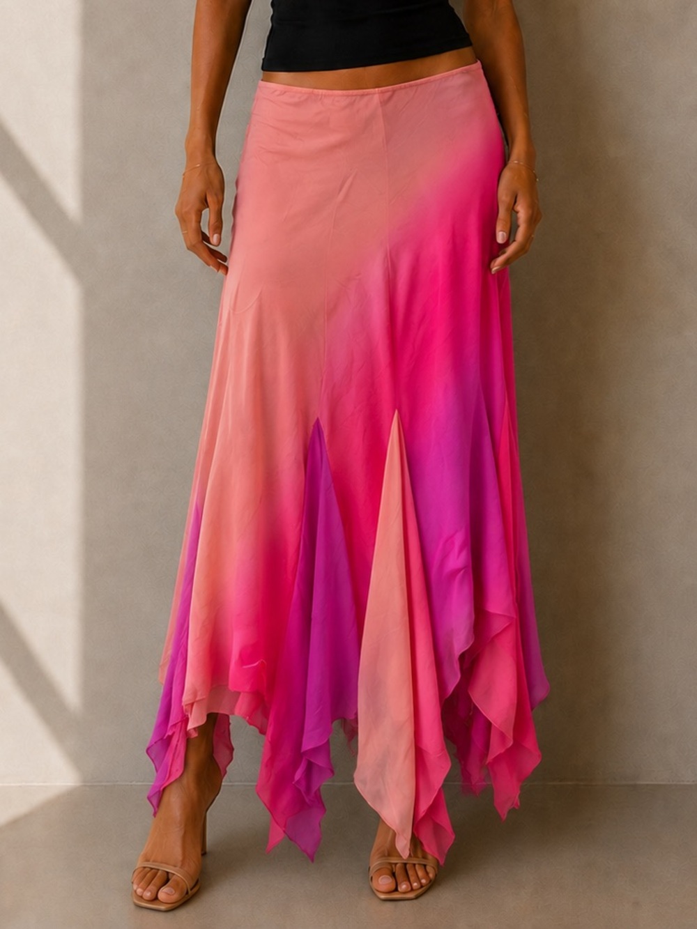 Y2K Joseph Ribkoff Sunset Colour Maxi Skirt - Picture 1 of 4